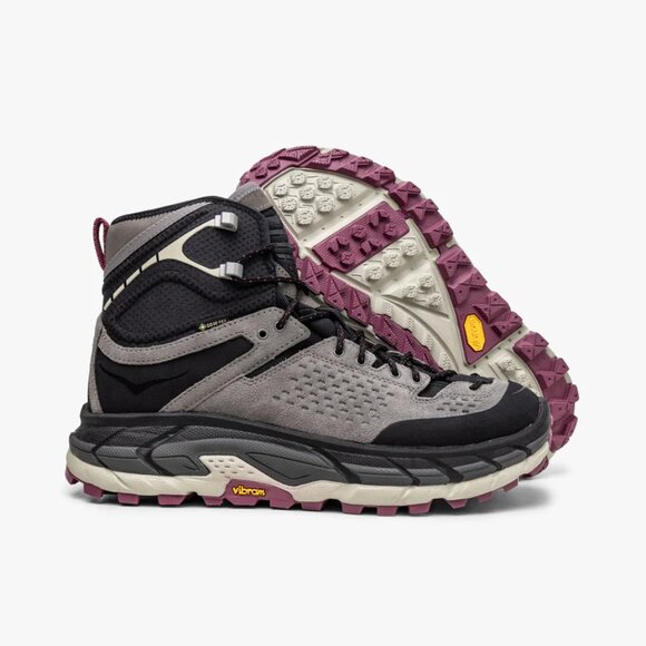 HOKA ONE TOR ULTRA HI WP Hiking Shoe Boot Black MAGNET SIZE 10 GORE-TEX GTX NEW - Picture 10 of 14